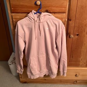 Size Medium Pink Gymshark Hooded Sweatshirt